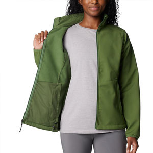 Meilleur fabricant de vêtements, vestes softshell pour femmes, MOQ faible, logo personnalisé, veste softshell zippée d'hiver pour femmes - Product Image 6