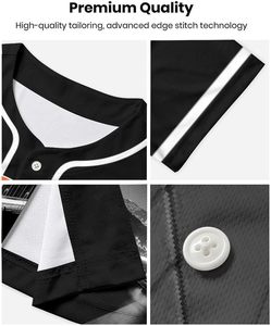 Personalizado equipo béisbol Jersey sublimación personalizado elegante transpirable duradero entrenamiento ropa deportiva al por mayor hombres mujeres jóvenes - Product Image 3