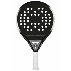 Raquette de padel en fibre de carbone 3K de haute qualité, personnalisée en gros, avec filet en nylon, mousse à mémoire de forme EVA noire et surface rugueuse. - Product Image 2