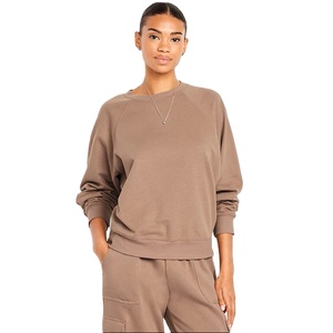 Fashion Womens Crewneck Sweatshirt Warm Fleece Pullover Comfortable Long Sleeve <b>Winter</b> <b>Top</b> for Everyday Use - Product Image 1