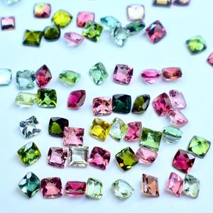 เบาะทัวร์มาลีนขัดเงาธรรมชาติขนาด6มม. ตัดอัญมณีหลากสีเพื่อเล่นเครื่องประดับ - Product Image 4