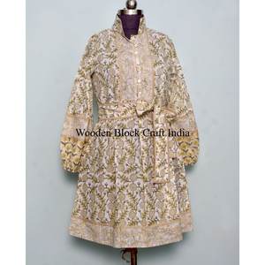 Hand block print Cotton Dress Women Maxi Long Dress Casual Summer Outfit Bohemian <b>Style</b> Indian Dress Gift For women - Product Image 3