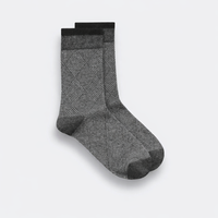 Chaussettes habillées en coton tricotées respirantes à motifs pour femmes, conception personnalisée, marque privée, en stock, vente en gros, Turquie, sans aiguille, livraison en 7 jours