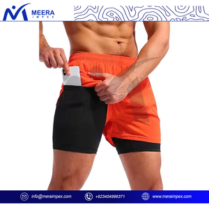 Haute qualité 100% coton hommes Shorts séchage rapide léger respirant solide motif Shorts pour courir Sports de plein air Gym - Product Image 4