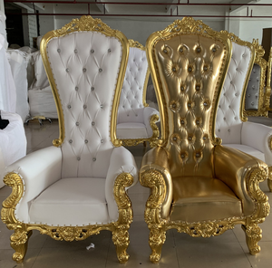 Luxury White Genuine Leather Oval Saber Leg Throne <b>Chairs</b> European Style Modern Design Solid <b>Back</b> Villa Furniture Indoor Use - Product Image 3