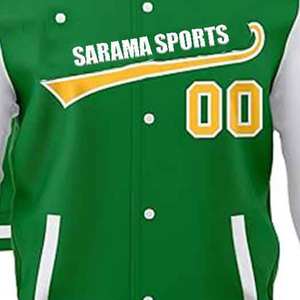 Veste universitaire bicolore, style personnalisé, couleur et patchs personnalisés, usine de vêtements OEM, veste universitaire d'entreprise, vestes universitaires personnalisables - Product Image 3