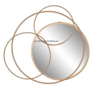 ศิลปะติดผนังสำหรับตกแต่งบ้านกระจกโลหะโบราณดีไซน์แฟนซี - Product Image 1