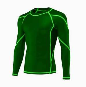 Sublimation Print High Quality <b>Rash</b> <b>Guard</b> 100% Polyester Custom Long Sleeve MMA Compression <b>Rash</b> <b>Guard</b> for Men OEM Service - Product Image 5