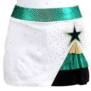 Uniformes de Porristas de Alta Calidad para Niñas, Estampados, Personalizables, 100% Poliéster, Secado Rápido, Gran Venta, con Pedrería - Product Image 3