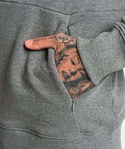 Sweat à capuche de luxe pour hommes, style Hip Hop, avec impression en relief, 100% Coton, coupe ajustée, en molleton épais, streetwear, pour l'hiver, type survêtement - Product Image 4