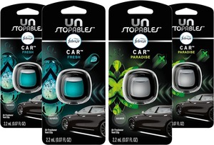 Febreze Unstopables Car Odor-Fighting Vent Clip 4 Count .07 oz. avec Fresh & Paradise Scent pour un usage domestique - Product Image 4