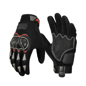 Guantes de Motociclismo de Cuero Duradero para Karting, Completamente Impermeables, Compatibles con Pantalla Táctil, Transpirables, con Logotipo Personalizado - Product Image 1