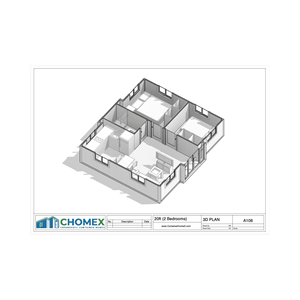 Casa Contenedor Expandible Duo Mod 20' de 385 Pies Cuadrados, Casa Pequeña con 2 Dormitorios, Baño Completo, Cocina, Comedor y Sala de Estar, Diseño Europeo - Product Image 5