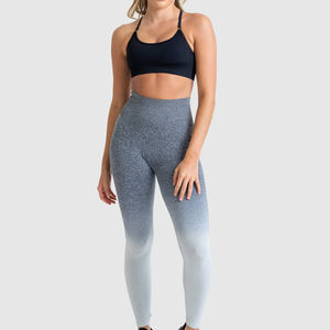 Ropa informal de moda Leggings de fitness para mujer Sólido Cintura alta Hasta el tobillo Durable Poliéster Spandex Alta calidad personalizada - Product Image 3