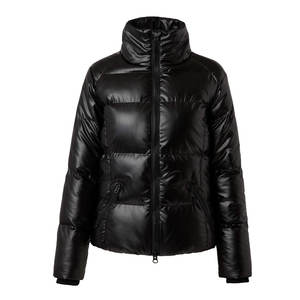 Chaqueta de Invierno Acolchada para Mujer, Personalizada, de Alta Calidad, Transpirable, con Cuello Alto, de Algodón y Poliéster, con Cremallera y Capucha, Tallas Grandes - Product Image 1