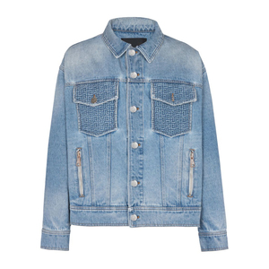 Veste en jean léger homme 100% coton avec poches avant attrayantes Style décontracté dernières vestes à boutons en jean pour hommes - Product Image 2