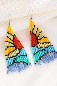 Top Selling Festive Handmade Seed Bead <b>Earrings</b> <b>Christmas</b> Embroidered Drop Jewelry for Women - Product Image 3