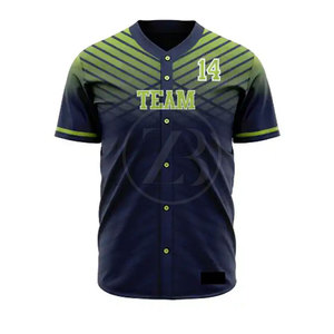 Ropa de equipo de béisbol y softbol de talla grande más vendida Logotipo personalizable Conjunto de uniforme transpirable Estilo en línea disponible - Product Image 4