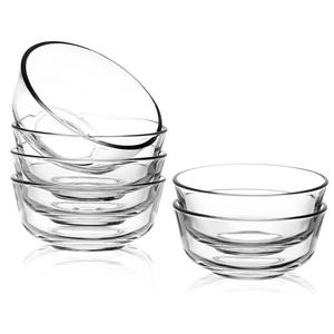 Bols à glace en verre Design élégant pour crème glacée Faluda Kulfi & Fruits Bols de service à dessert parfaits Tasses à dessert à pied - Product Image 6