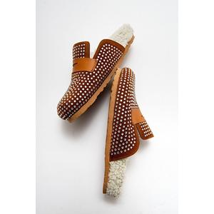 Ciabatte invernali da donna in vera pelle 6240