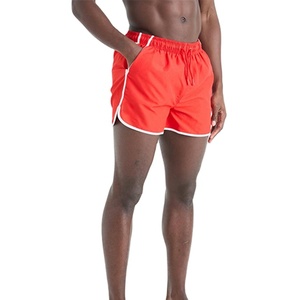 New Latest Custom Summer Design Hot Selling 120 Gsm Lightweight Fashion Wear Side Two Pockets <b>Slim</b> <b>Fit</b> <b>Men</b> Swim <b>Shorts</b> - Product Image 2