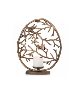 Long bougeoir de luxe bougeoir votif en métal bougeoir pour la décoration de mariage et d'événement disponible dans les commandes en gros - Product Image 4