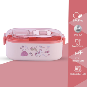 Lonchera de Acero Inoxidable con Diseño de Unicornio, Libre de BPA, Termo de Plástico con Estampado, Mantiene la Comida Caliente - ¡Regalo Incluido! - Product Image 3