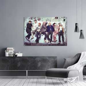 ผ้าแคนวาสสำหรับทำโปสเตอร์วง BTS สไตล์โมเดิร์น สำหรับติดผนัง - Product Image 1