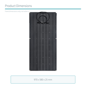 120W <b>12V</b> PET Flexible Solar Panel for RV Marine and <b>Battery</b> Charging - Product Image 5
