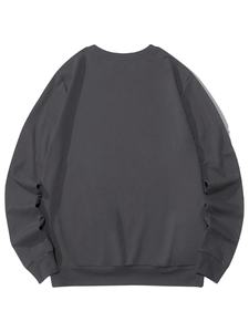 Sudadera personalizada de algodón 100%, jersey con logotipo personalizado, Jersey de invierno de algodón con cuello redondo, sudadera personalizada para hombre - Product Image 2