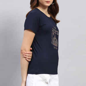 เสื้อยืดผู้หญิงแขนสั้นพิมพ์ลายดีทีจีแฟชั่นลำลอง - Product Image 3