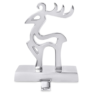 Best Quality Silver Reindeer Santa <b>Stocking</b> Hangers With Hook Christmas Snowflake <b>Stocking</b> <b>Holders</b> - Product Image 2