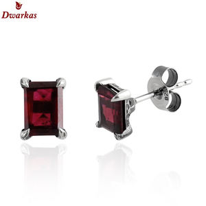 Best selling 925 sterling silver <b>lavender</b> quartz gemstone stud earrings for women daily life use - Product Image 6