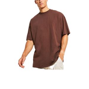 Camiseta de talla grande de alta calidad para hombre, logotipo de marca personalizado, tejido transpirable, lavado, de gran tamaño, recién llegado, exportación directa BD - Product Image 5