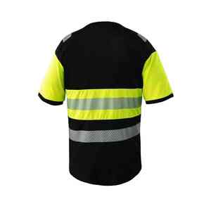 Logo personnalisé t-shirt réfléchissant hommes haute visibilité chemise de sécurité réfléchissant haute visibilité vêtements de travail demi manches personnalisé 2025 hommes t-shirt - Product Image 4