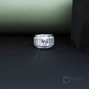 Diseño atrevido 925 Anillo de diamantes de plata esterlina para mujer Botín de plata esterlina para uso diario - Product Image 5