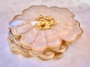 Sous-verre en forme de fleur en résine de luxe de meilleure qualité à prix raisonnable utilisé dans la cuisine meilleure qualité - Product Image 6