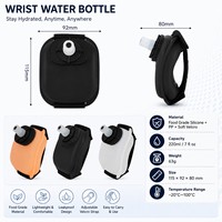 Bouteille d'eau en silicone personnalisée avec logo, brassard d'hydratation pour la course à pied, la course de marathon, le cyclisme et la gym