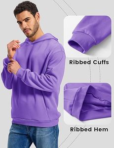 Unisex Streetwear Oversized Hoodie Heavyweight Cotton <b>Fleece</b> Vintage Washed <b>Black</b> Pullover - Product Image 6