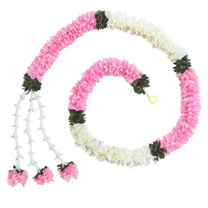 พวงมาลัยดอกไม้ซ่อนกลิ่นสำหรับงานปาร์ตี้ Eid แบบแขวนผนังฉากหลังเวทีงานแต่งงานฮาลดีของตกแต่ง - Product Image 2