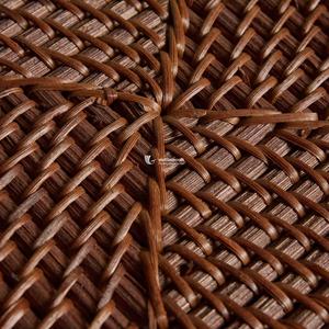 Conteneur alimentaire rectangulaire en rotin tissé à la main moderne avec couvercle, boîte de rangement en osier naturel multifonctionnelle Viettimecraft - Product Image 4