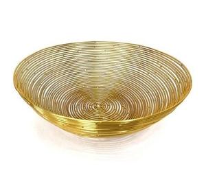 AK Brass Rectangular Metal Wire <b>Basket</b> In Gold Antique Finished <b>Large</b> Capacity <b>Basket</b> For Home Decor Item / Kitchenware - Product Image 5