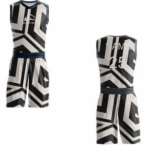 Uniformes de basket-ball personnalisés de haute qualité Logo imprimé nom Polyester à séchage rapide - Product Image 3