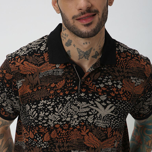 Polo décontracté à la mode pour hommes, broderie imprimée par sublimation, chemises décontractées respirantes multicolores - Product Image 2