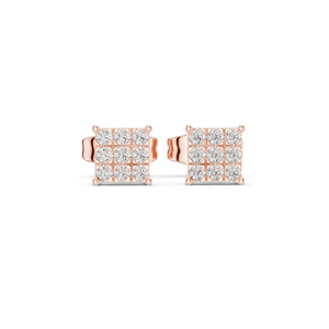 0.18 CT Lab <b>Diamond</b> Stud <b>Earrings</b> VVS-VS EF Clarity 18KT, 14KT, 10KT Gold & 925 Silver Rose, Yellow, White Gold & - Product Image 4
