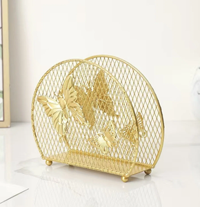 Porte-serviettes Lotus en forme de carré fini or luxueux pour tables à manger décor à la maison restaurant et porte-serviettes de fête - Product Image 6