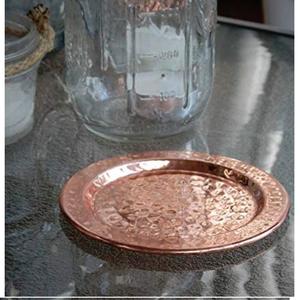 Artículos de mesa Posavasos de cobre Nuevo aspecto Martillo hecho a mano Copa de mesa de cobre Posavasos de cobre para logotipo personalizado Precio al por mayor - Product Image 2