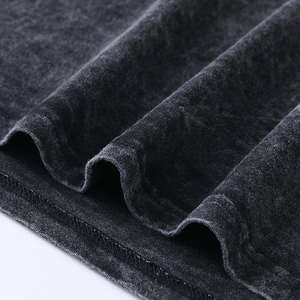 T-shirts vintage pour hommes en spandex/polyester, délavés à l'acide, effet délavé, surdimensionnés, usés, lourds, tricotés sur mesure, séchage rapide, manches courtes - Product Image 4