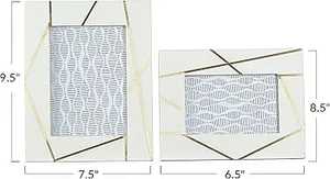 Marco de Fotos Único de Resina, Incrustaciones y Latón, Marco de Fotos Moderno de faizacraft - Product Image 3