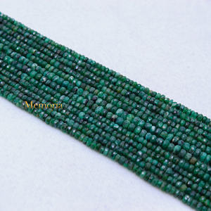 Cuentas de piedras preciosas de 6 capas de la mejor calidad, precio al por mayor, collar de piedras preciosas curativas redondas facetadas de Esmeralda natural, joyería fina - Product Image 5